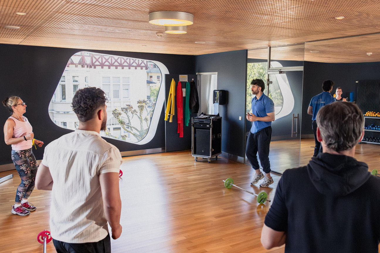 emser therme fitness kurs hanteln