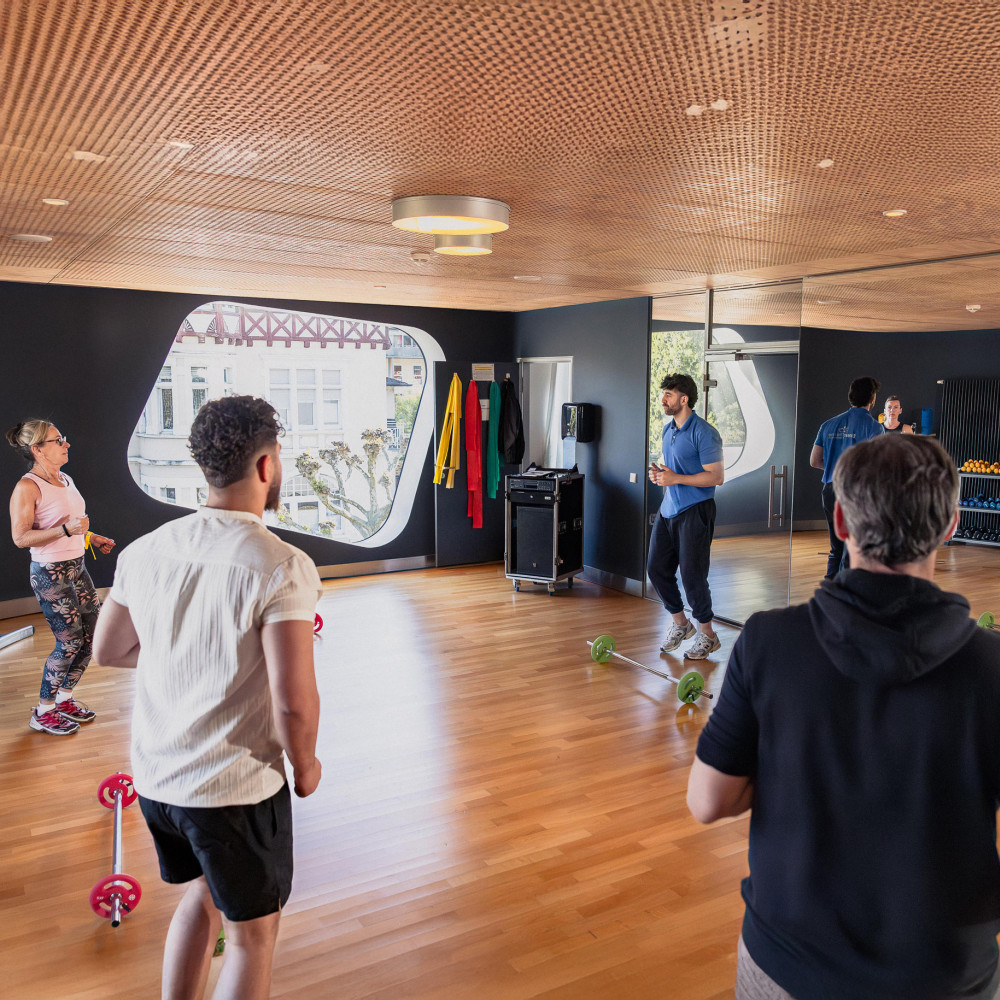 emser therme fitness kurs hanteln